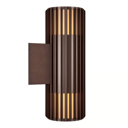 Nordlux - Vanjska zidna svjetiljka ALUDRA 2xE27/15W/230V IP54 smeđa