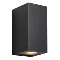 Nordlux - Vanjska zidna svjetiljka CANTO 2xGU10/28W/230V IP44 crna