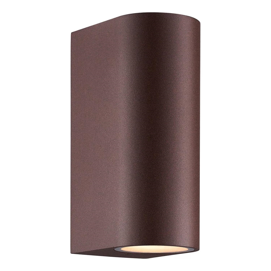 Nordlux - Vanjska zidna svjetiljka DION 2xGU10/25W/230V IP44 boja hrđe