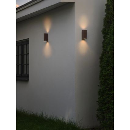 Nordlux - Vanjska zidna svjetiljka DION 2xGU10/25W/230V IP44 boja hrđe