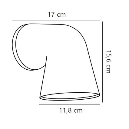 Nordlux - Vanjska zidna svjetiljka FRONT 1xGU10/28W/230V IP44 bijela