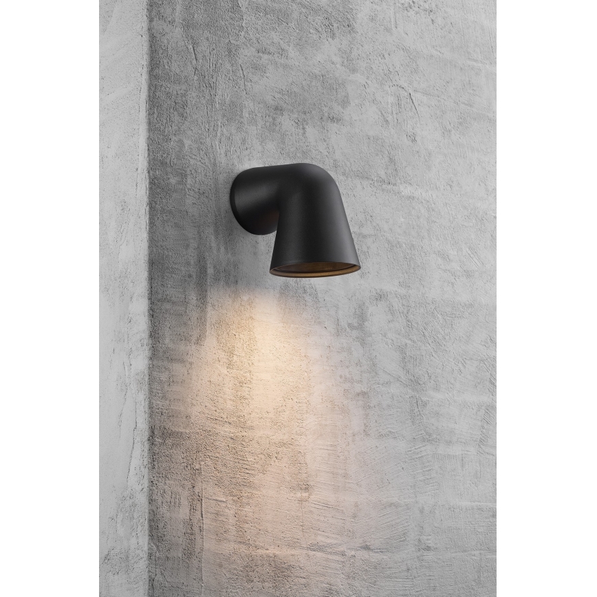 Nordlux - Vanjska zidna svjetiljka FRONT 1xGU10/28W/230V IP44 crna