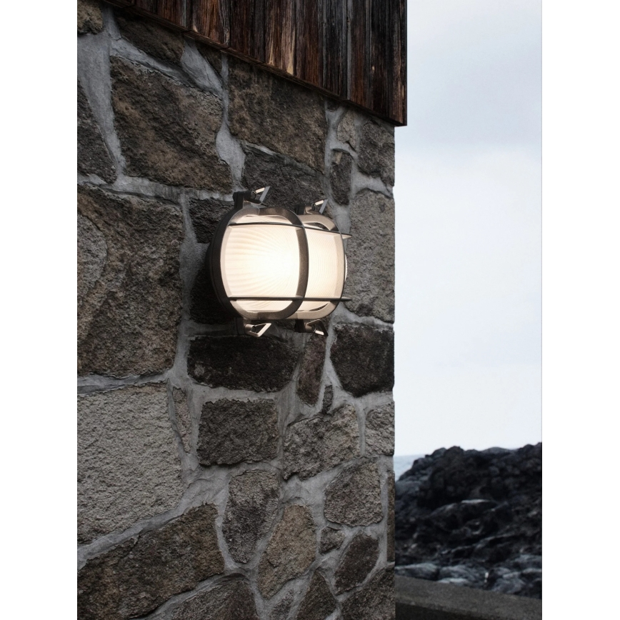 Nordlux - Vanjska zidna svjetiljka HELFORD 1xE27/12,5W/230V IP64 siva