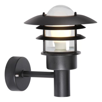 Nordlux - Vanjska zidna svjetiljka LONSTRUP 1xE27/60W/230V IP44 crna