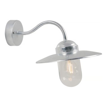 Nordlux - Vanjska zidna svjetiljka LUXEMBOURG 1xE27/60W/230V IP54 srebrna