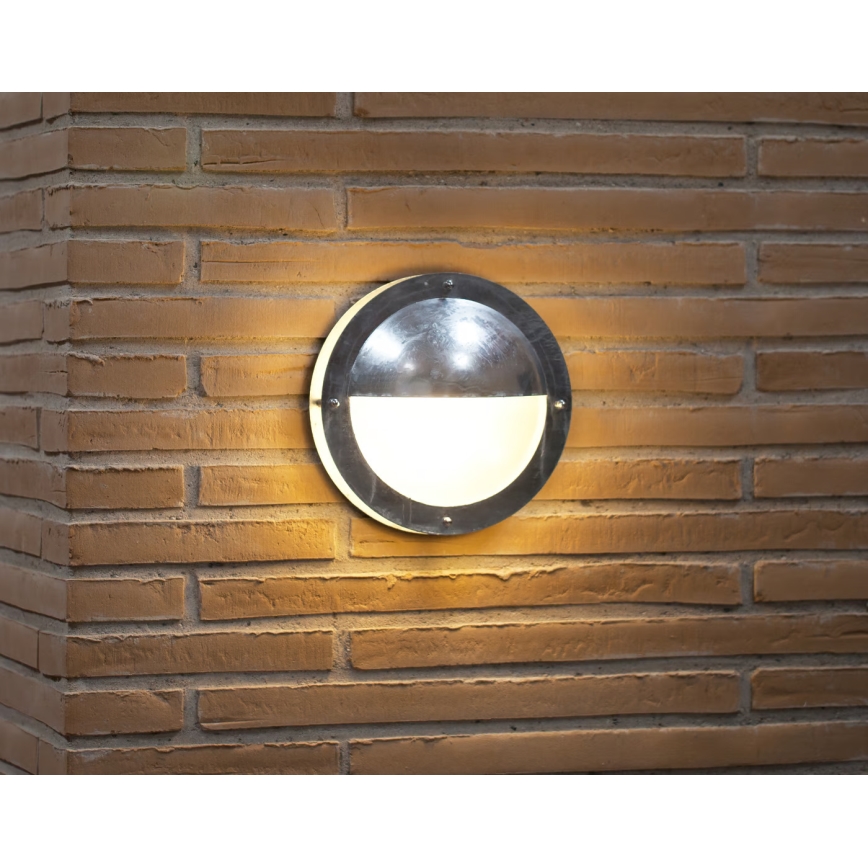 Nordlux - Vanjska zidna svjetiljka MALTA 1xE27/60W/230V IP54 srebrna