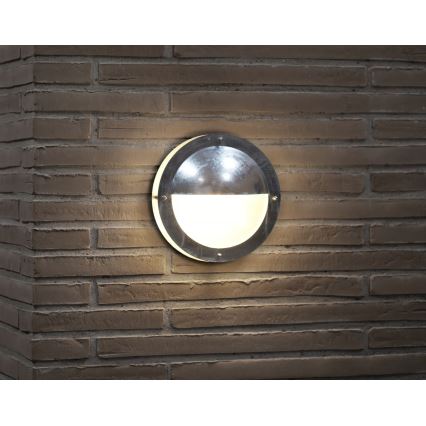 Nordlux - Vanjska zidna svjetiljka MALTA 1xE27/60W/230V IP54 srebrna