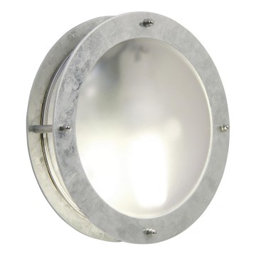 Nordlux - Vanjska zidna svjetiljka MALTA 1xE27/60W/230V srebrna