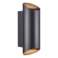 Nordlux - Vanjska zidna svjetiljka NICO 2xGU10/35W/230V IP54 crna