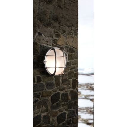 Nordlux - Vanjska zidna svjetiljka POLPERRO 1xE27/12,5W/230V IP64 siva