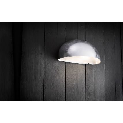 Nordlux - Vanjska zidna svjetiljka SCORPIUS 1xE14/40W/230V IP33 srebrna