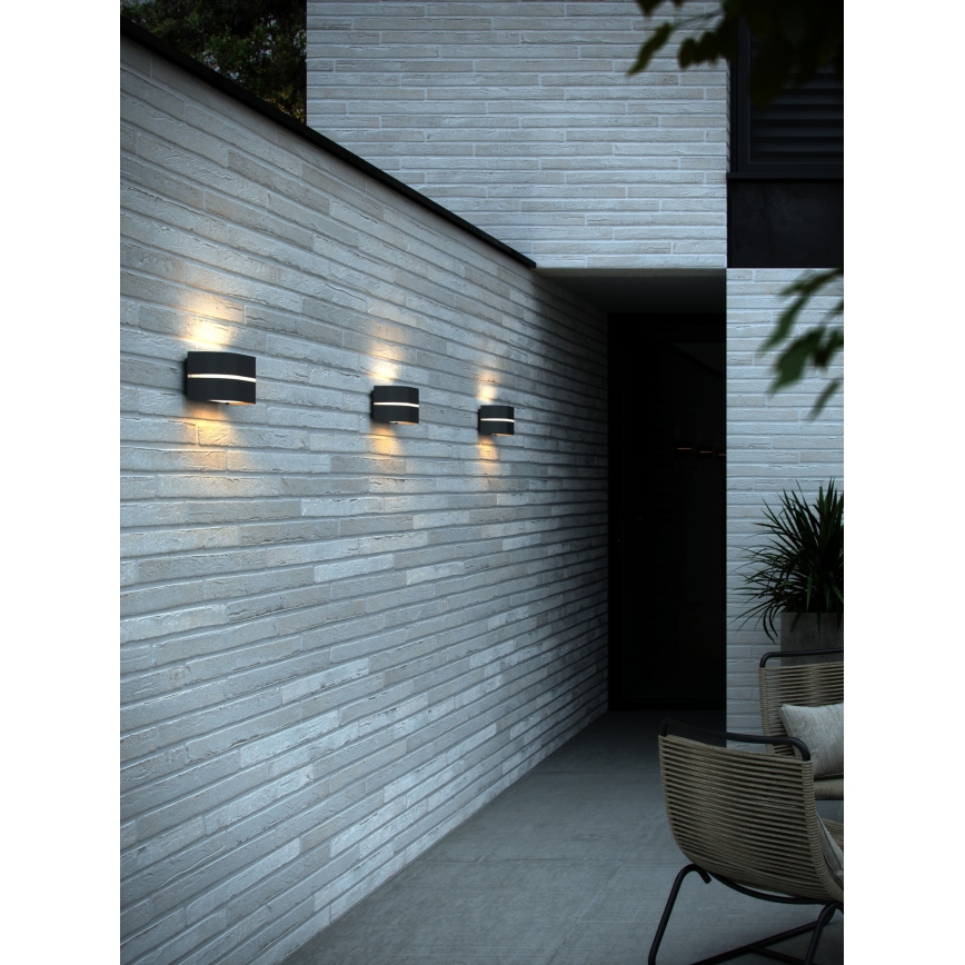 Nordlux - Vanjska zidna svjetiljka SIBELIS 1xE27/10W/230V IP44 antracit