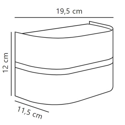 Nordlux - Vanjska zidna svjetiljka SIBELIS 1xE27/10W/230V IP44 antracit