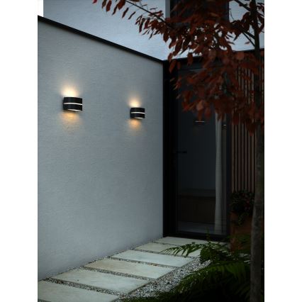 Nordlux - Vanjska zidna svjetiljka SIBELIS 1xE27/10W/230V IP44 crna