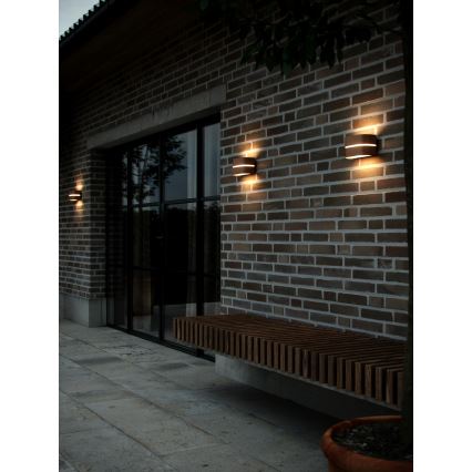 Nordlux - Vanjska zidna svjetiljka SIBELIS 1xE27/10W/230V IP44 smeđa