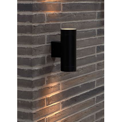 Nordlux - Vanjska zidna svjetiljka TIN 2xGU10/35W/230V IP54 crna