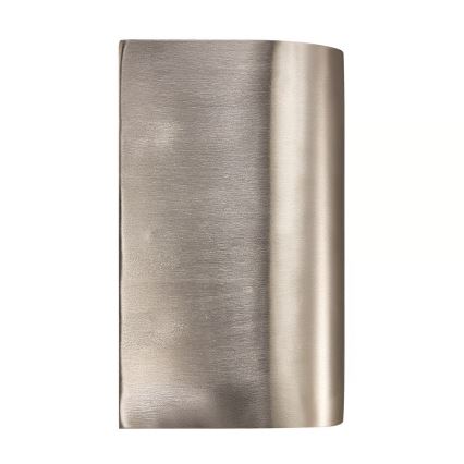 Nordlux - Vanjsko zidno svjetlo CANTO 2xGU10/28W/230V IP44 nehrđajući čelik