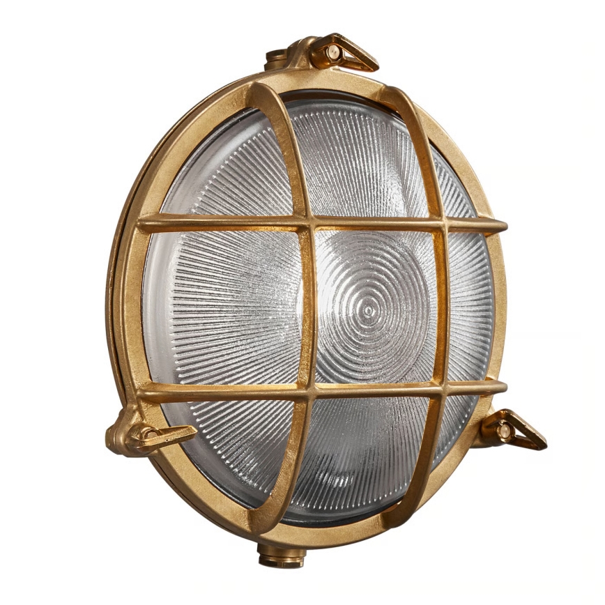 Nordlux - Vanjsko zidno svjetlo POLPERRO 1xE27/12,5W/230V IP64 mesing