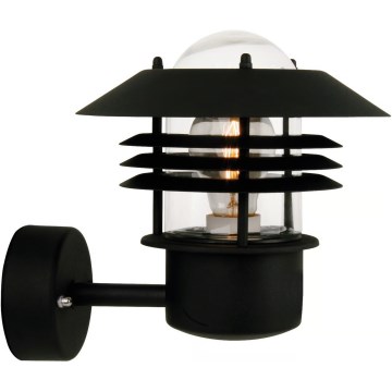 Nordlux - Vanjsko zidno svjetlo VEJERS 1xE27/60W/230V IP54 crna