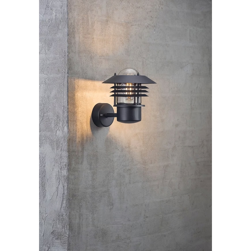Nordlux - Vanjsko zidno svjetlo VEJERS 1xE27/60W/230V IP54 crna