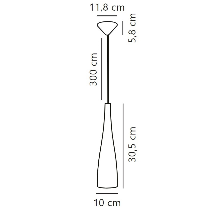 Nordlux - Viseća svjetiljka EMBLA na sajli 1xE27/40W/230V dimljena/crna