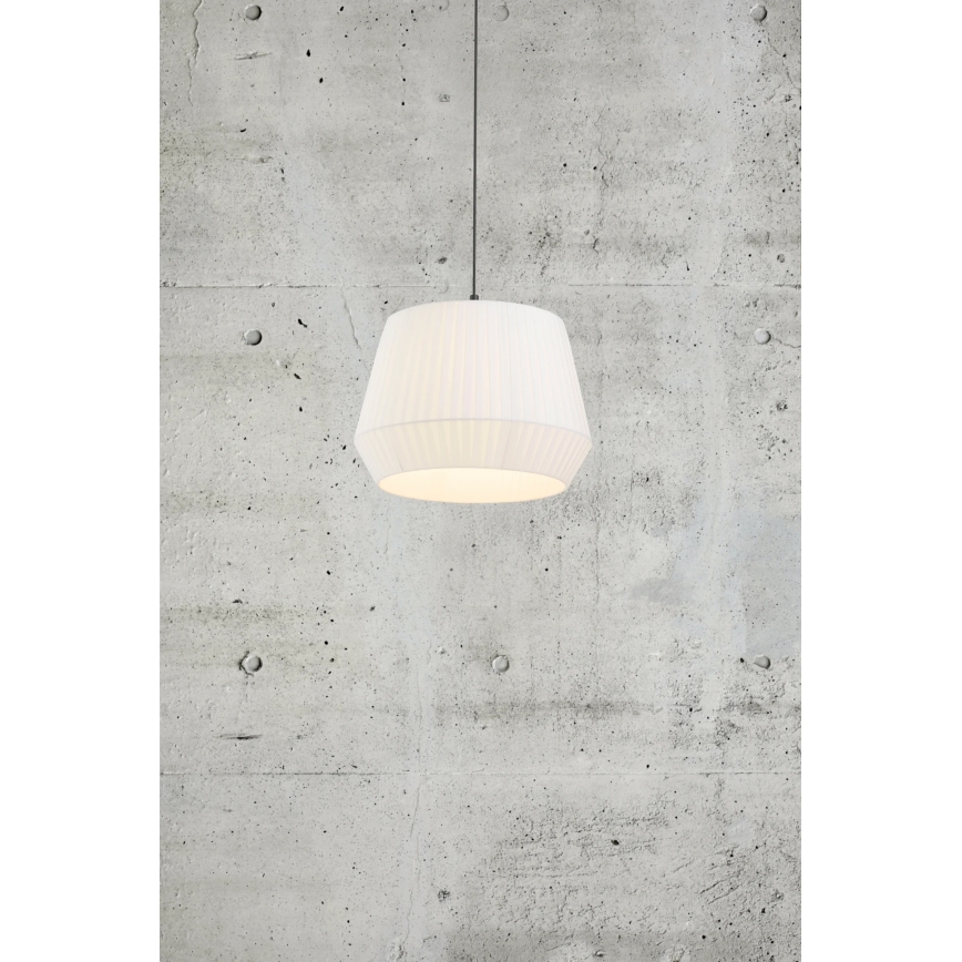 Nordlux - Viseća svjetiljka na sajli DICTE 1xE27/60W/230V Ø 40 cm bijela