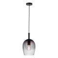 Nordlux - Viseća svjetiljka na sajli UMA 1xE27/40W/230V Ø 18 cm crna/dimljena