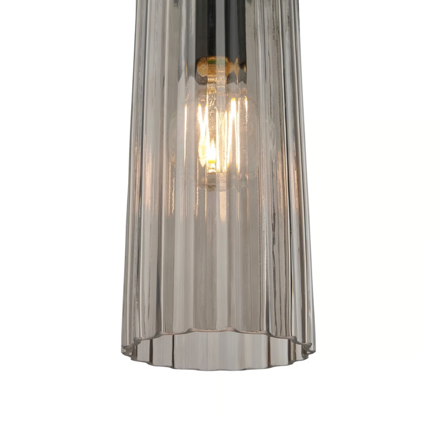Nordlux - Viseći luster MIELLA na kabelu 3xE27/25W/230V crna/zadimljena