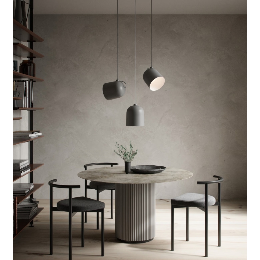 Nordlux - Viseći luster na kabelu ANGLE 1xE27/25W/230V siva