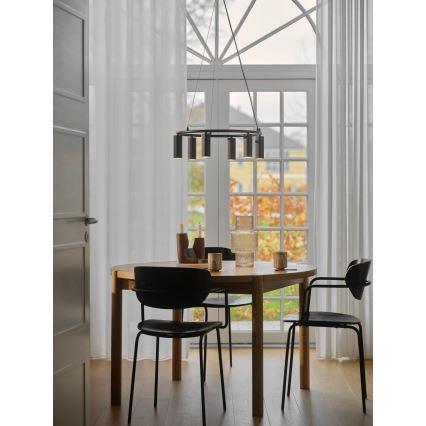 Nordlux - Viseći luster na sajli VICO 6xGU10/5W/230V crna