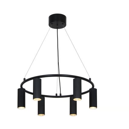 Nordlux - Viseći luster na sajli VICO 6xGU10/5W/230V crna