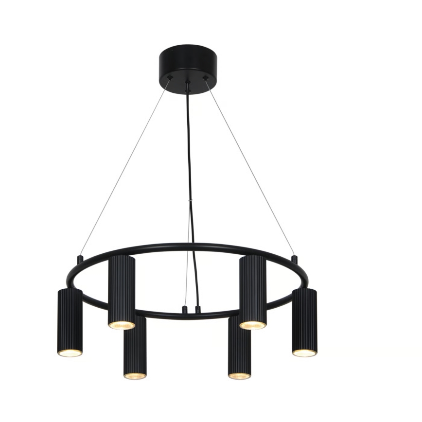 Nordlux - Viseći luster na sajli VICO 6xGU10/5W/230V crna
