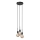 Nordlux - Viseći luster PACO na kabelu 3xE27/25W/230V, crni
