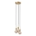 Nordlux - Viseći luster PACO na sajli 3xE27/25W/230V mesing