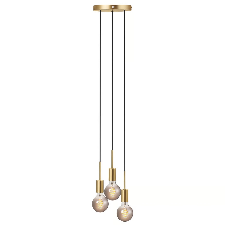 Nordlux - Viseći luster PACO na sajli 3xE27/25W/230V mesing