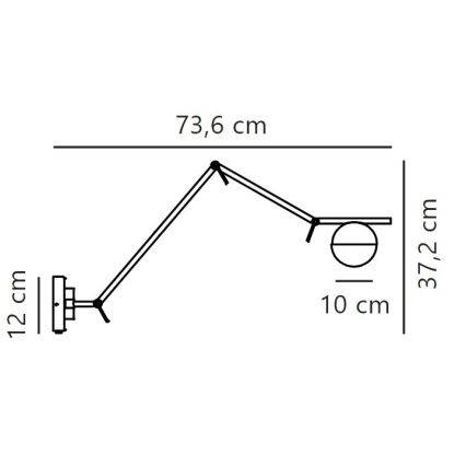 Nordlux - Zidna lampa CONTINA 1xG9/5W/230V mesing