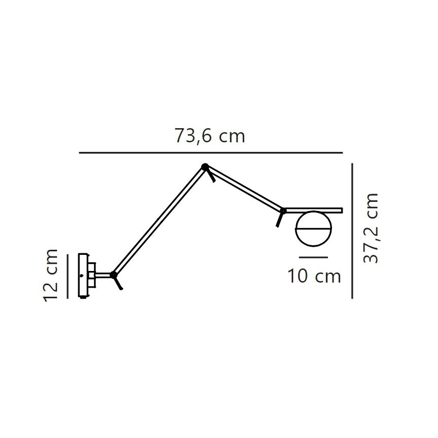 Nordlux - Zidna lampa CONTINA 1xG9/5W/230V mesing