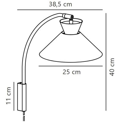 Nordlux - Zidna lampa DIAL 1xE27/40W/230V bijela