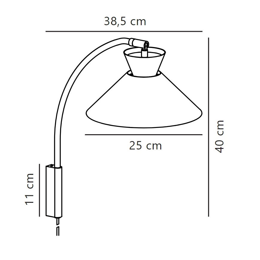Nordlux - Zidna lampa DIAL 1xE27/40W/230V bijela