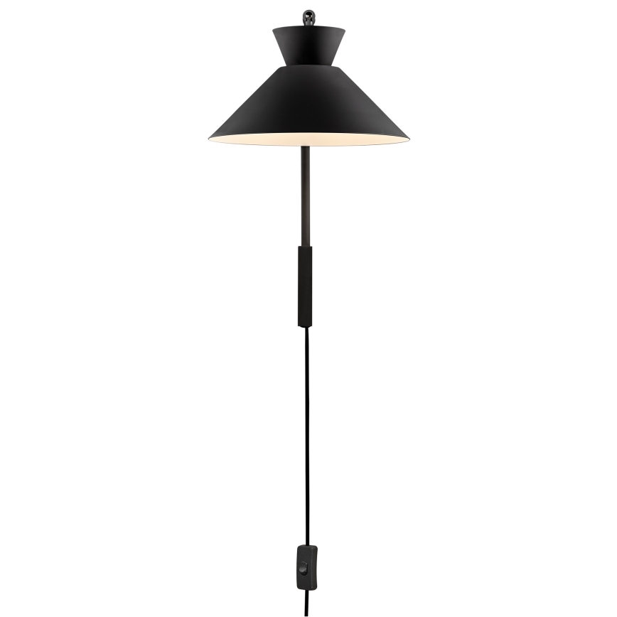 Nordlux - Zidna lampa DIAL 1xE27/40W/230V crna