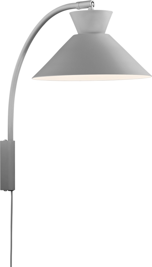 Nordlux - Zidna lampa DIAL 1xE27/40W/230V siva