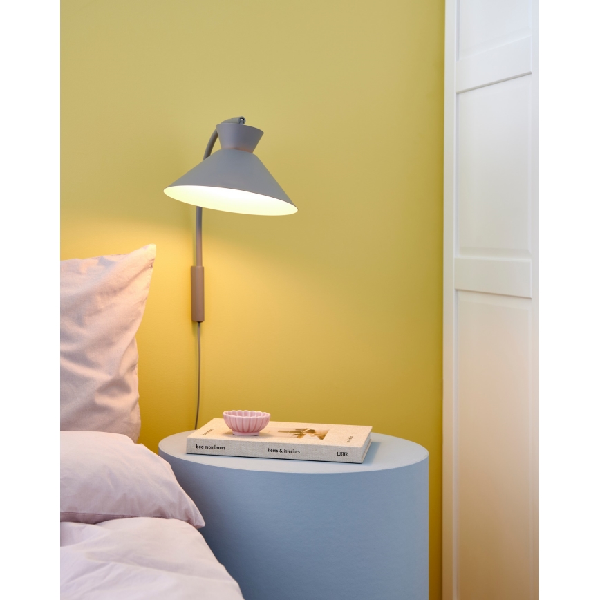 Nordlux - Zidna lampa DIAL 1xE27/40W/230V siva
