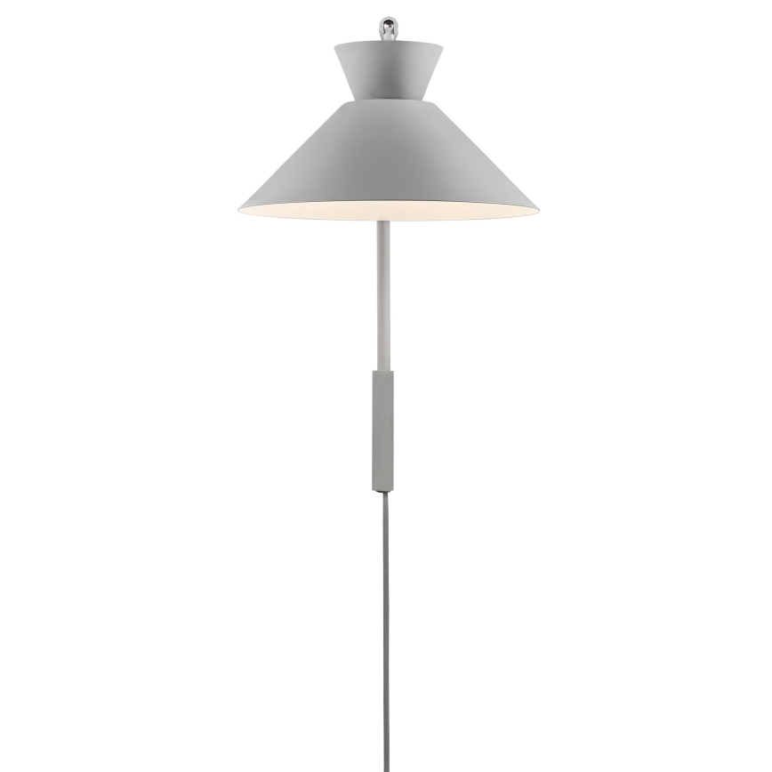 Nordlux - Zidna lampa DIAL 1xE27/40W/230V siva