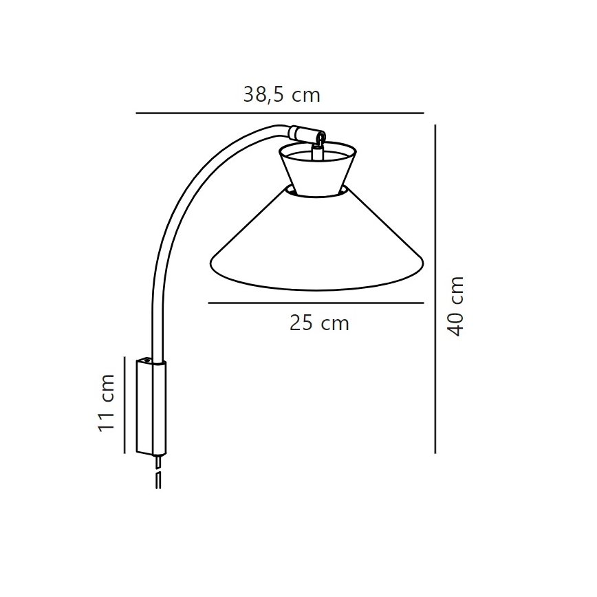 Nordlux - Zidna lampa DIAL 1xE27/40W/230V siva