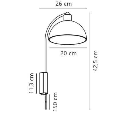 Nordlux - Zidna lampa ELLEN 1xE14/40W/230V bijela