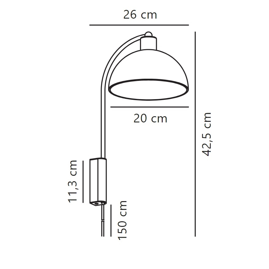 Nordlux - Zidna lampa ELLEN 1xE14/40W/230V bijela