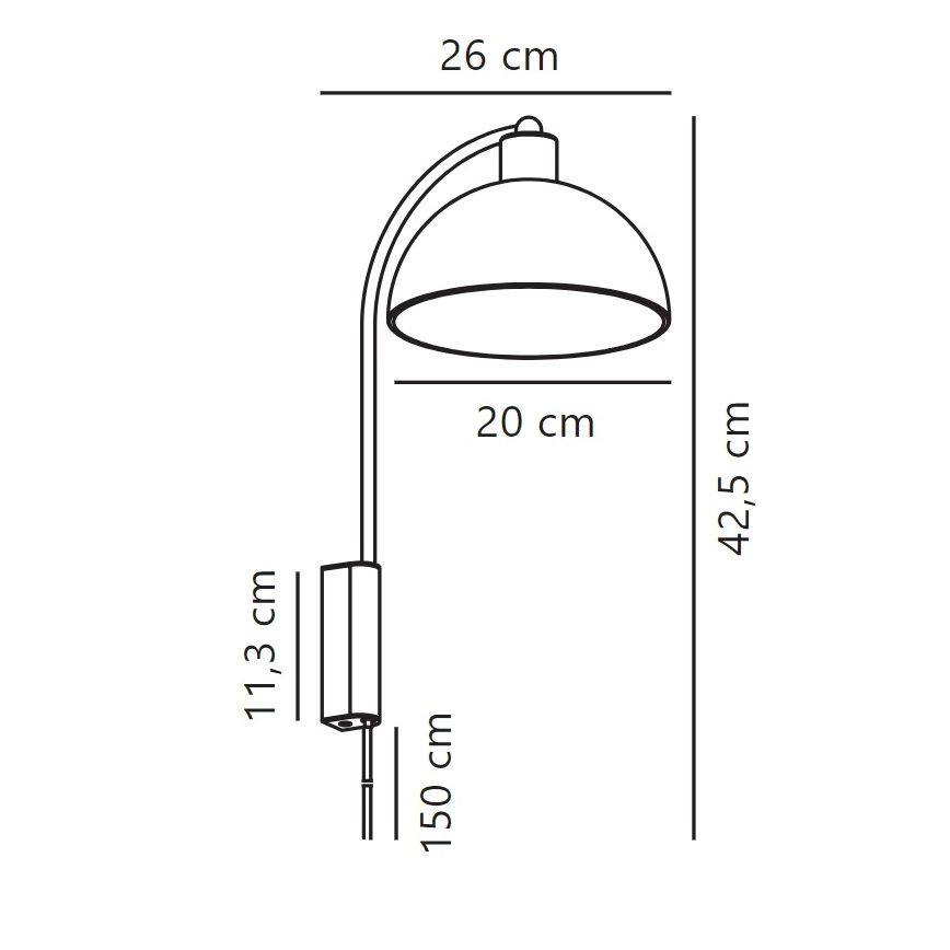 Nordlux - Zidna lampa ELLEN 1xE14/40W/230V sjajni krom