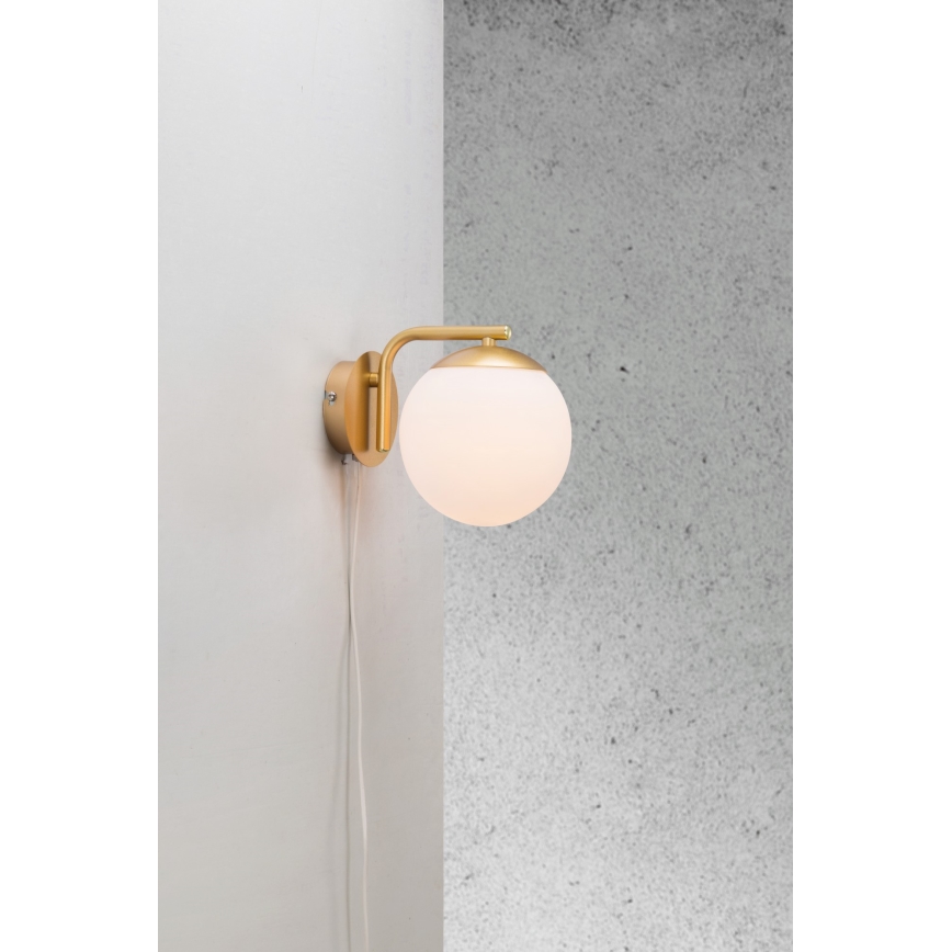 Nordlux - Zidna lampa GRANT 1xE14/40W/230V zlatna