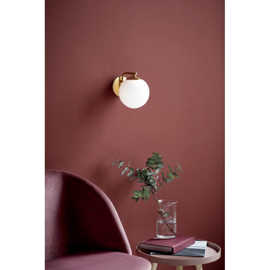 Nordlux - Zidna lampa GRANT 1xE14/40W/230V zlatna