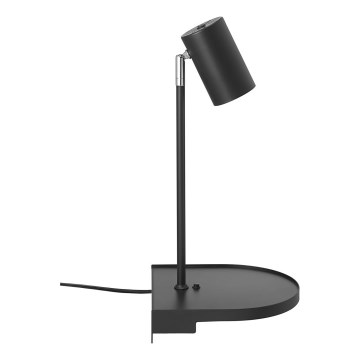 Nordlux - Zidna lampa s policom CODY 1xGU10/15W/230V crna